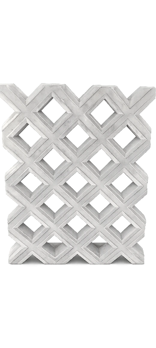 Diamond Pattern Cement Jali 1.5 x 2 Feet