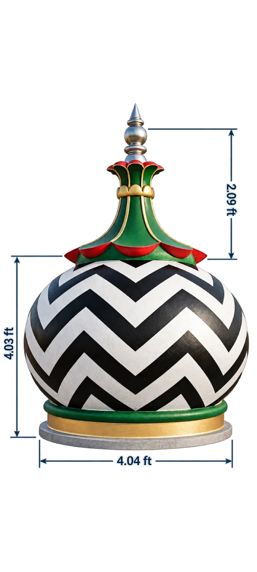Gumbad-e-Raza Ala Hazrat Ka Gumbad in black, white, green and gold